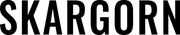 SKARGORN logo black letters white background