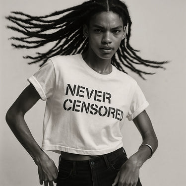 TEE 404 Never Censored . White