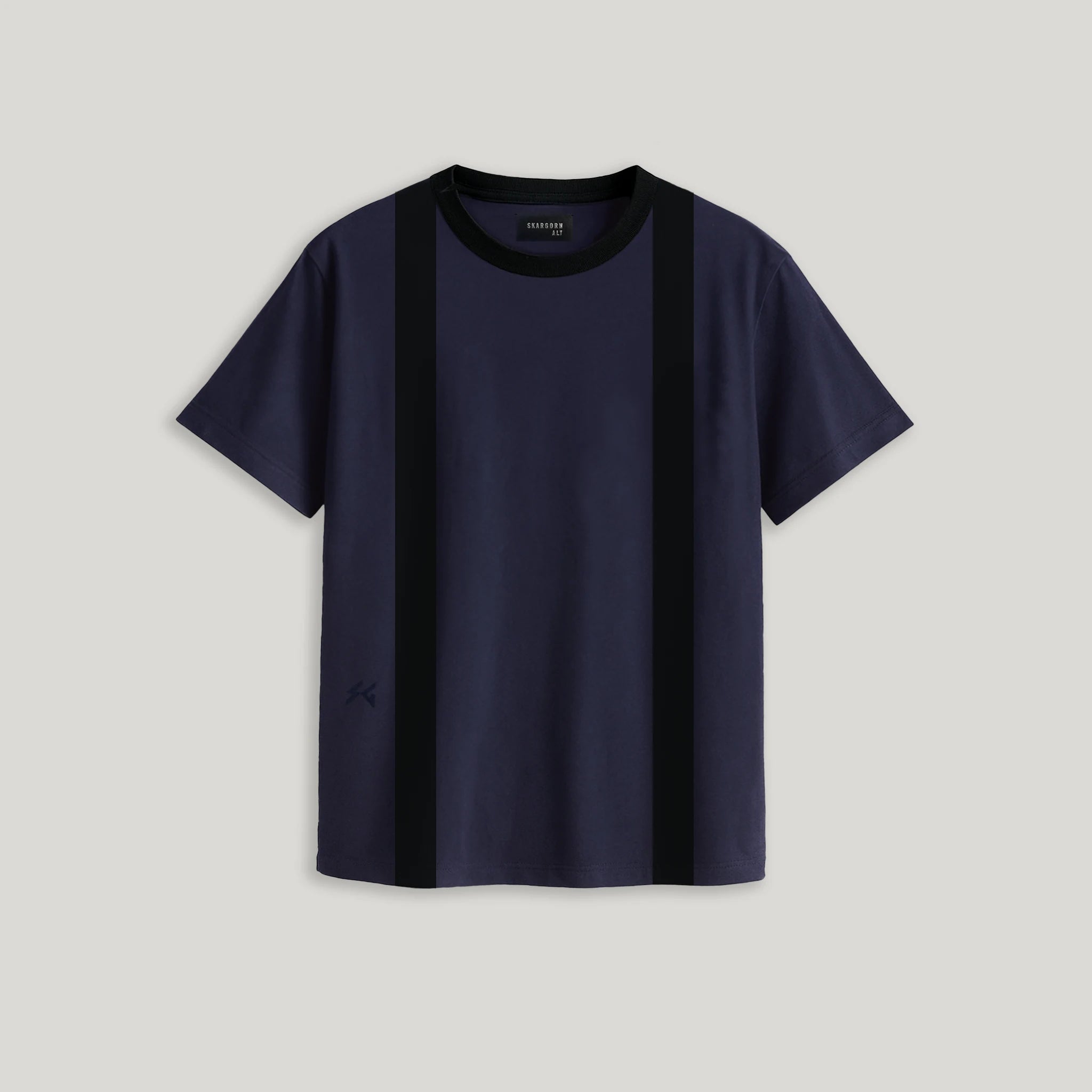 TEE 50 Column . Indigo | SKARGORN Unisex Cotton Tee – S K A R G O R N