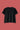Black t-shirt on a red background